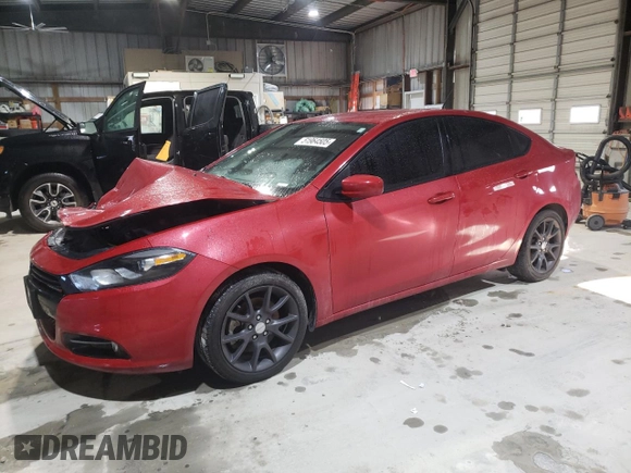 2016 Dodge Dart SXT Sport with VIN 1C3CDFFAXGD822588, listed as a Copart auction lot 51964505 with 71,220 mi miles and Salvage Title. Bid and sale history available at carsss.com. Image 1.
