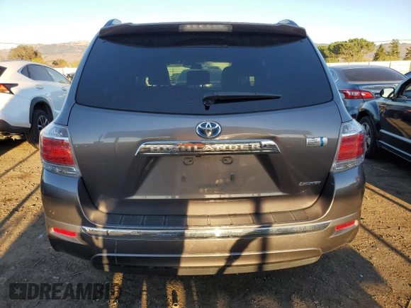 2011 Toyota Highlander Hybrid Limited with VIN JTEDC3EH0B2001578, listed as a Copart auction lot 83100324 with 269,200 mi miles and Salvage Title. Bid and sale history available at carsss.com. Image 6.