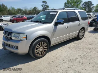 2007 Lincoln Navigator with VIN 5LMFU28547LJ04907, listed as a Copart auction lot 53605235 with 195,659 mi miles and Salvage Title. Bid and sale history available at carsss.com. Image 1.