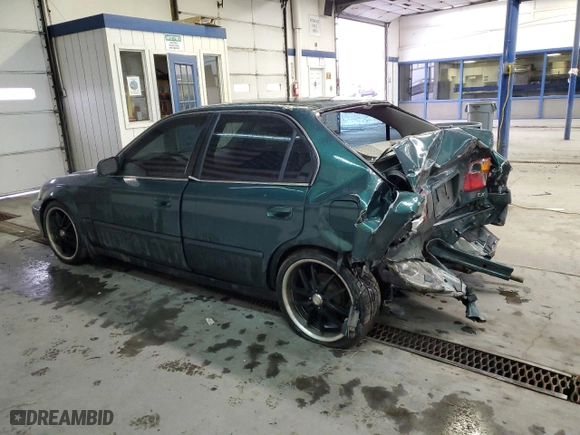 2000 Honda Civic EX with VIN 1HGEJ8542YL062220, listed as a Copart auction lot 44871415 with 320,344 mi miles and Salvage Title. Bid and sale history available at carsss.com. Image 2.