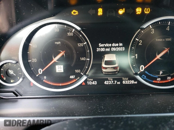 2019 BMW X6 xDrive35i with VIN 5UXKU2C50K0Z64082, listed as a Copart auction lot 37457053 with 63,228 mi miles. Bid and sale history available at carsss.com. Image 9.