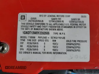 2000 Chevrolet Blazer LT z VIN 1GNDT13W8Y2392666, wystawiony jako Copart lot #56652895 z przebiegiem 223 924 mil mil oraz Szkoda całkowita • Salvage title. Historia ofert i sprzedaży dostępna na DreamBid. Obrazek 13.