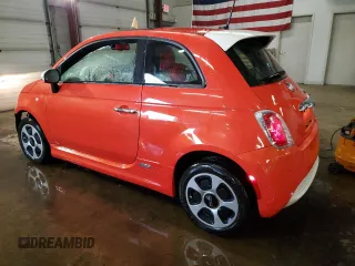 2015 FIAT 500e with VIN 3C3CFFGEXFT522943, listed as a Copart auction lot 87926465 with 19,544 mi miles and Salvage Title. Bid and sale history available at carsss.com. Image 2.