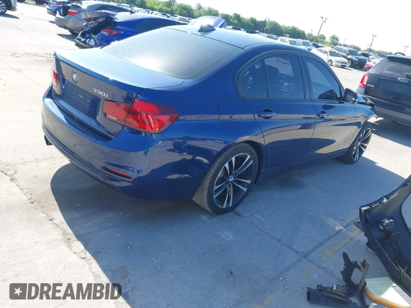 2018 BMW 3 Series 330i with VIN WBA8B9C50JAE22077, listed as a IAAI auction lot 42021848 with 34,229 mi miles and . Bid and sale history available at DreamBid. Image 4.