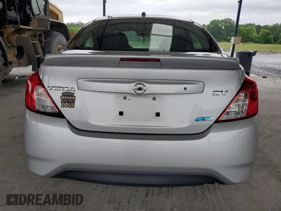 2016 Nissan Versa S with VIN 3N1CN7AP8GL852406, listed as a Copart auction lot 55884205 with 124,748 mi miles and Salvage title. Bid and sale history available at DreamBid. Image 6.