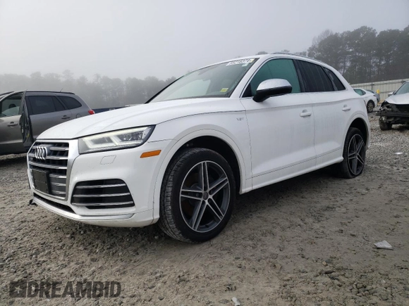 2018 Audi SQ5 Premium Plus with VIN WA1A4AFY0J2231296, listed as a Copart auction lot 85218374 with 50,616 mi miles and Salvage Title. Bid and sale history available at DreamBid. Image 1.