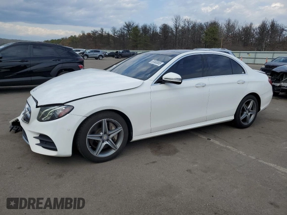 2017 Mercedes-Benz E 300 Luxury with VIN WDDZF4KB5HA113658, listed as a Copart auction lot 53460855 with 93,337 mi miles and Salvage title. Bid and sale history available at DreamBid. Image 1.