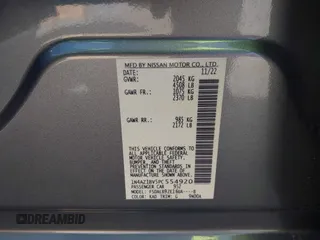 2023 Nissan LEAF S with VIN 1N4AZ1BV5PC554920, listed as a IAAI auction lot 41840547 with 22,329 mi miles and . Bid and sale history available at DreamBid. Image 9.