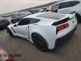 2017 Chevrolet Corvette Grand Sport 2LT with VIN 1G1YY2D79H5103035, listed as a Copart auction lot 86903954 with 27,785 mi miles and Salvage Title. Bid and sale history available at carsss.com. Image 2.