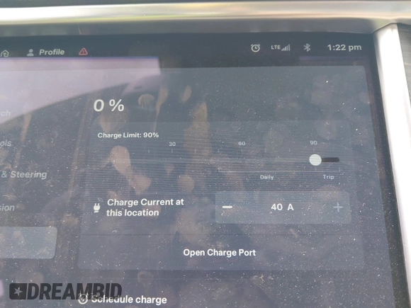 2016 Tesla Model S 90D with VIN 5YJSA1E40GF123543, listed as a IAAI auction lot 42111603 with 126,445 mi miles and . Bid and sale history available at DreamBid. Image 16.
