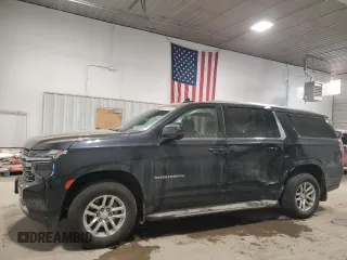 2023 Chevrolet Suburban LT z VIN 1GNSKCKD9PR547091, wystawiony jako Copart lot #88475195 z przebiegiem 25 035 mil mil oraz Szkoda całkowita • Salvage title. Historia ofert i sprzedaży dostępna na DreamBid. Obrazek 1.