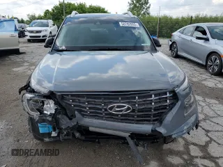 2022 Hyundai Venue SEL with VIN KMHRC8A39NU132790, listed as a Copart auction lot 58782655 with 39,532 mi miles and Salvage title. Bid and sale history available at DreamBid. Image 5.