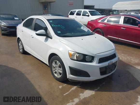 2013 Chevrolet Sonic LT with VIN 1G1JC5SH0D4105379, listed as a IAAI auction lot 42188189 with 198,896 mi miles and . Bid and sale history available at DreamBid. Image 1.