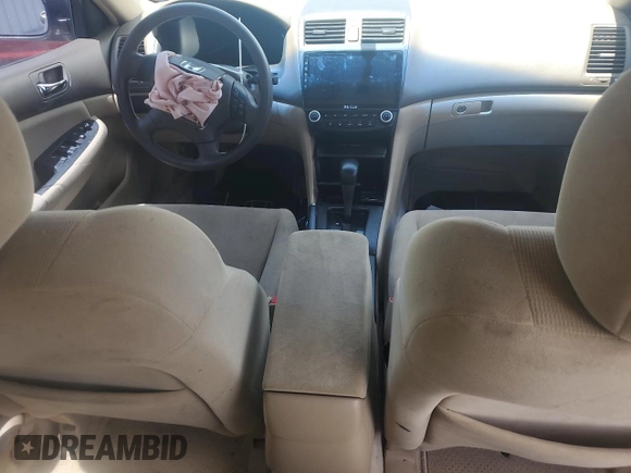 2006 Honda Accord LX с VIN 3HGCM56406G702303, выставлен на аукционе Copart как лот 60987745 с пробегом Не указан миль и На запчасти • Non repairable. История ставок и продаж доступна на DreamBid. Изображение 8.