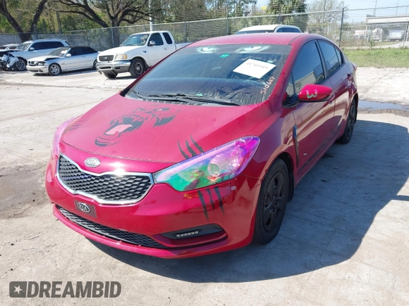 2016 Kia Forte LX with VIN KNAFK4A66G5510667, listed as a IAAI auction lot 41701919 with 165,361 mi miles. Bid and sale history available at carsss.com. Image 6.