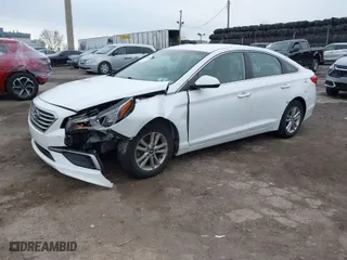 2017 Hyundai Sonata SE with VIN 5NPE24AF2HH490904, listed as a IAAI auction lot 41881616 with 100,114 mi miles. Bid and sale history available at carsss.com. Image 2.
