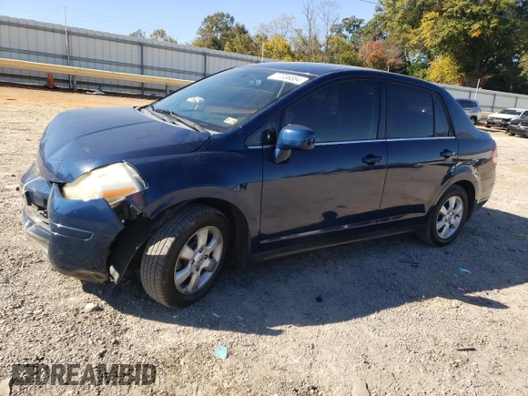 2007 Nissan Versa 1.8 SL with VIN 3N1BC11E57L407117, listed as a Copart auction lot 77336884 with 193,869 mi miles and Salvage Title. Bid and sale history available at carsss.com. Image 1.