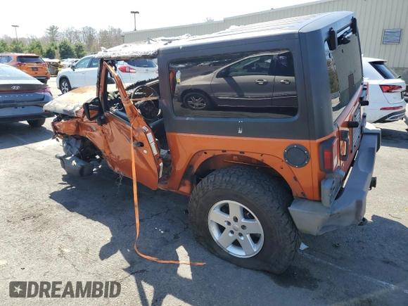 2011 Jeep Wrangler Sport with VIN 1J4AA2D15BL553237, listed as a Copart auction lot 54303655 with Not Provided miles and Salvage Title. Bid and sale history available at carsss.com. Image 2.