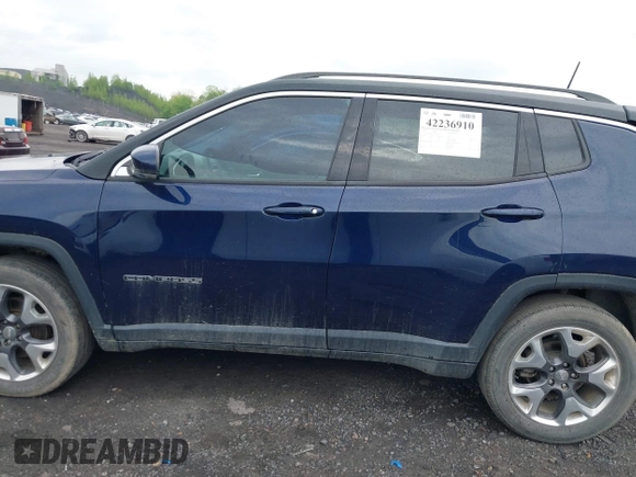 2020 Jeep Compass Limited z VIN 3C4NJDCB5LT238795, wystawiony jako IAAI lot #42236910 z przebiegiem 43 259 mil mil oraz . Historia ofert i sprzedaży dostępna na DreamBid. Obrazek 14.