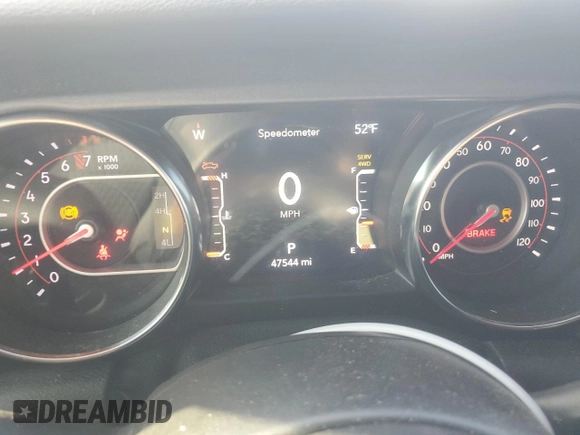 2021 Jeep Gladiator Mojave z VIN 1C6JJTEG5ML578714, wystawiony jako Copart lot #52500475 z przebiegiem 47 544 mil mil oraz Szkoda całkowita • Salvage title. Historia ofert i sprzedaży dostępna na DreamBid. Obrazek 9.