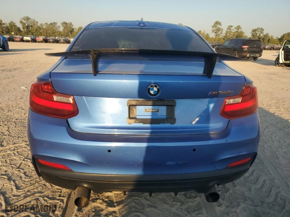 2017 BMW 2 Series M240i with VIN WBA2G1C34HV639283, listed as a Copart auction lot 75932744 with 43,470 mi miles and Salvage Title. Bid and sale history available at carsss.com. Image 6.