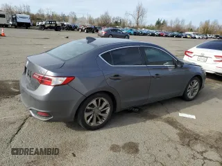 2017 Acura ILX w/Premium Pkg with VIN 19UDE2F77HA012818, listed as a Copart auction lot 46895675 with 106,162 mi miles and Salvage Title. Bid and sale history available at carsss.com. Image 3.
