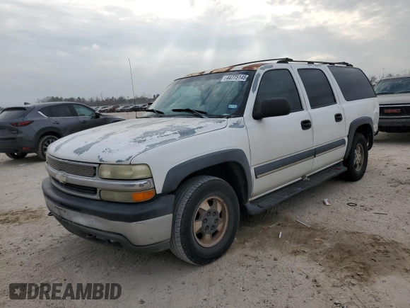 2002 Chevrolet Suburban LT with VIN 1GNEC16ZX2J327776, listed as a Copart auction lot 44775145 with 305,030 mi miles and Salvage Title. Bid and sale history available at carsss.com. Image 1.