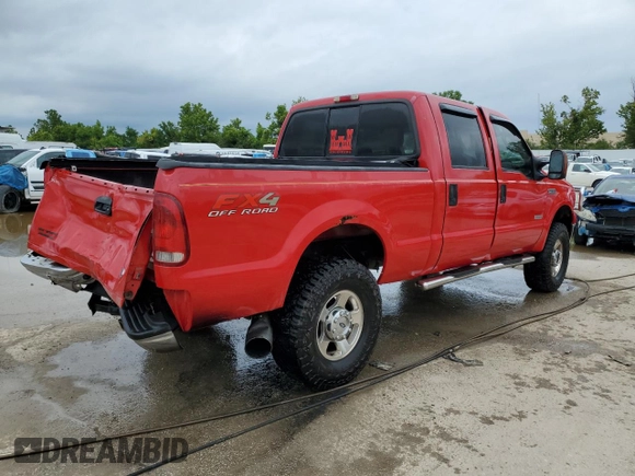 2005 Ford Super Duty F-250 XL with VIN 1FTSW21P15EA95290, listed as a Copart auction lot 61757644 with 0 mi miles and Salvage Title. Bid and sale history available at carsss.com. Image 3.