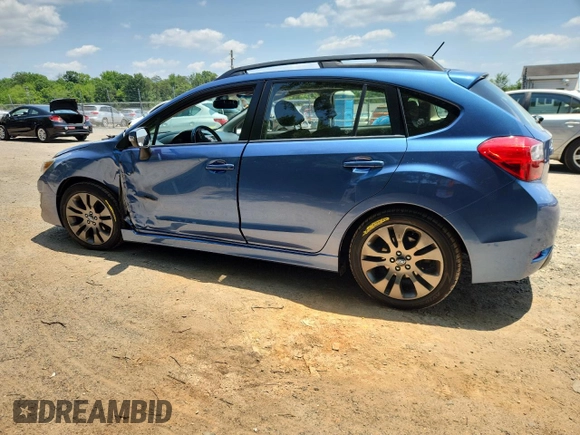 2015 Subaru Impreza Special Sports Premium with VIN JF1GPAU69F8208540, listed as a Copart auction lot 62036345 with 66,707 mi miles and Salvage title. Bid and sale history available at DreamBid. Image 2.