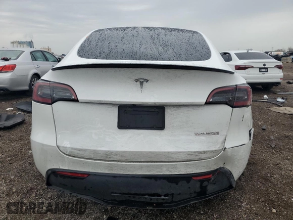 2022 Tesla Model Y Performance with VIN 7SAYGDEF1NF403693, listed as a Copart auction lot 53575845 with 34,302 mi miles and Salvage title. Bid and sale history available at DreamBid. Image 6.