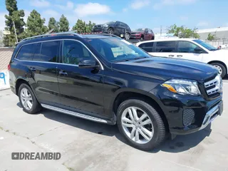2017 Mercedes-Benz GLS 450 with VIN 4JGDF6EE9HA873951, listed as a IAAI auction lot 42053519 with 96,840 mi miles and . Bid and sale history available at DreamBid. Image 1.