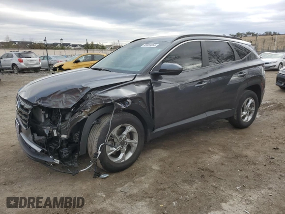 2022 Hyundai Tucson SEL with VIN 5NMJBCAE0NH070468, listed as a Copart auction lot 48060865 with 51,844 mi miles and Salvage Title. Bid and sale history available at carsss.com. Image 1.