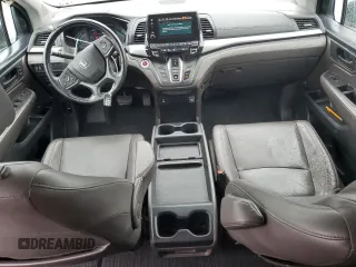 2021 Honda Odyssey EX-L with VIN 5FNRL6H77MB026329, listed as a Copart auction lot 48042705 with 45,046 mi miles and Salvage Title. Bid and sale history available at DreamBid. Image 8.