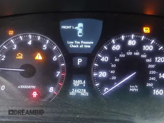 2007 Lexus LS 460 with VIN JTHBL46F675019182, listed as a IAAI auction lot 41024763 with 244,278 mi miles. Bid and sale history available at carsss.com. Image 15.