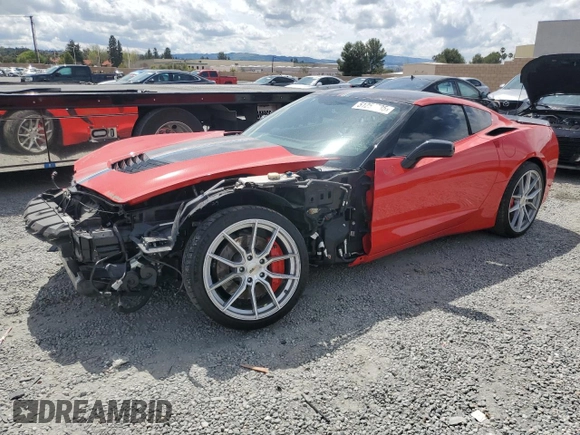 2016 Chevrolet Corvette Z51 3LT z VIN 1G1YM2D78G5117535, wystawiony jako Copart lot #51256535 z przebiegiem 35 611 mil mil oraz Szkoda całkowita • Salvage title. Historia ofert i sprzedaży dostępna na DreamBid. Obrazek 1.