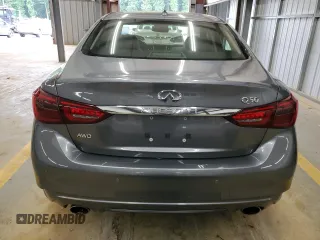 2019 Infiniti Q50 Luxe with VIN JN1EV7AR2KM554667, listed as a Copart auction lot 62788934 with 27,606 mi miles and Salvage Title. Bid and sale history available at carsss.com. Image 6.