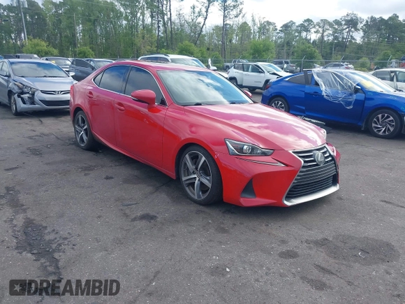 2018 Lexus IS with VIN JTHBA1D27J5064532, listed as a IAAI auction lot 41976607 with 95,140 mi miles. Bid and sale history available at carsss.com. Image 1.