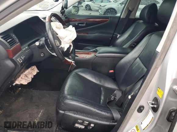 2007 Lexus LS 460 with VIN JTHBL46FX75031383, listed as a Copart auction lot 59386745 with Not provided miles and Salvage title. Bid and sale history available at DreamBid. Image 7.