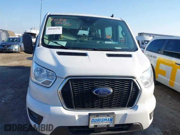 2021 Ford Transit Passenger XL z VIN 1FBAX2Y80MKA30698, wystawiony jako IAAI lot #40880936 z przebiegiem 119 808 mil mil oraz . Historia ofert i sprzedaży dostępna na DreamBid. Obrazek 12.