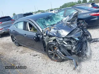2022 Nissan Sentra SV with VIN 3N1AB8CV3NY301222, listed as a IAAI auction lot 39849053 with 15,695 mi miles and . Bid and sale history available at DreamBid. Image 1.