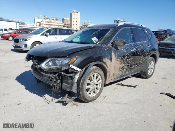 2019 Nissan Rogue S with VIN 5N1AT2MT9KC803222, listed as a Copart auction lot 47184235 with NaN miles and Salvage Title. Bid and sale history available at carsss.com. Image 1.
