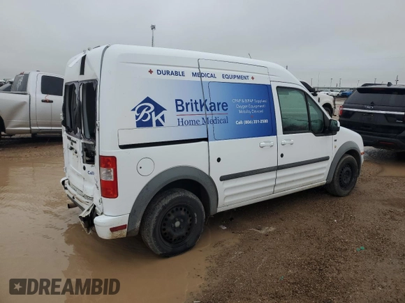 2012 Ford Transit Connect XLT with VIN NM0KS9BN6CT087323, listed as a Copart auction lot 55590515 with 156,465 mi miles and Salvage title. Bid and sale history available at DreamBid. Image 3.
