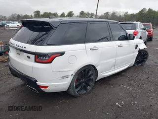 2020 Land Rover Range Rover Sport HST with VIN SALWS2RU7LA743364, listed as a IAAI auction lot 41796780 with 43,037 mi miles. Bid and sale history available at carsss.com. Image 4.