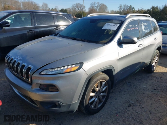 2014 Jeep Cherokee Limited with VIN 1C4PJLDS4EW223798, listed as a IAAI auction lot 41792052 with 227,690 mi miles and . Bid and sale history available at DreamBid. Image 17.