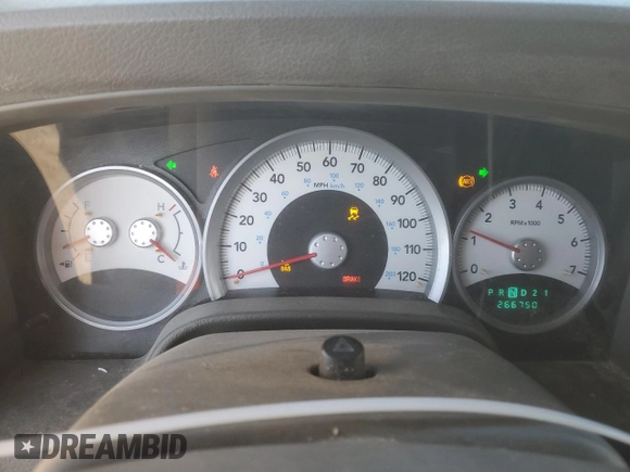 2007 Dodge Durango SLT with VIN 1D8HD48P27F560742, listed as a Copart auction lot 49616885 with 266,750 mi miles and Salvage title. Bid and sale history available at DreamBid. Image 9.