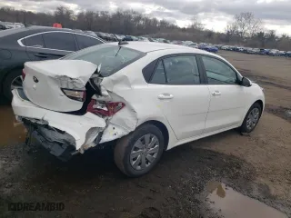 2020 Kia Rio LX with VIN 3KPA24AD0LE311432, listed as a Copart auction lot 53231435 with 46,199 mi miles and Salvage Title. Bid and sale history available at carsss.com. Image 3.