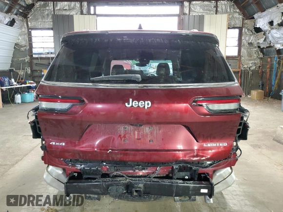 2024 Jeep Grand Cherokee Limited z VIN 1C4RJKBG9R8550516, wystawiony jako Copart lot #62032995 z przebiegiem 10 625 mil mil oraz Szkoda całkowita • Salvage title. Historia ofert i sprzedaży dostępna na DreamBid. Obrazek 6.