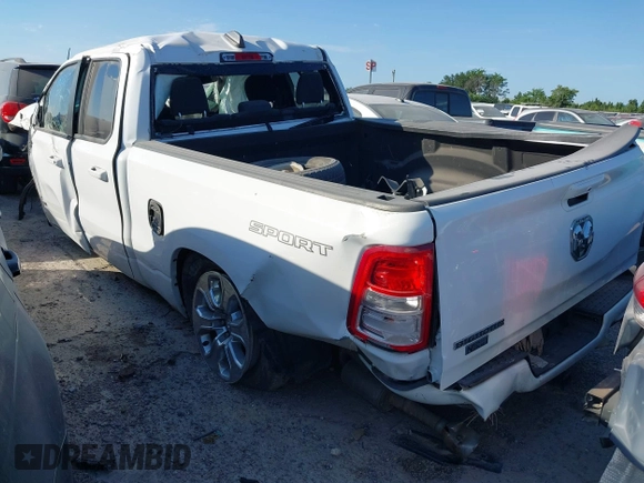 2020 Ram 1500 Big Horn with VIN 1C6RREBT1LN344887, listed as a IAAI auction lot 39670966 with Not provided miles and . Bid and sale history available at DreamBid. Image 3.