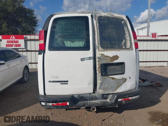 2013 Chevrolet Express Cargo with VIN 1GCWGFBA6D1185850, listed as a IAAI auction lot 40965967 with 165,641 mi miles and . Bid and sale history available at DreamBid. Image 16.