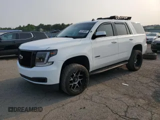 2015 Chevrolet Tahoe Commercial with VIN 1GNLC2EC1FR296841, listed as a Copart auction lot 60160605 with 105,096 mi miles and Salvage title. Bid and sale history available at DreamBid. Image 1.